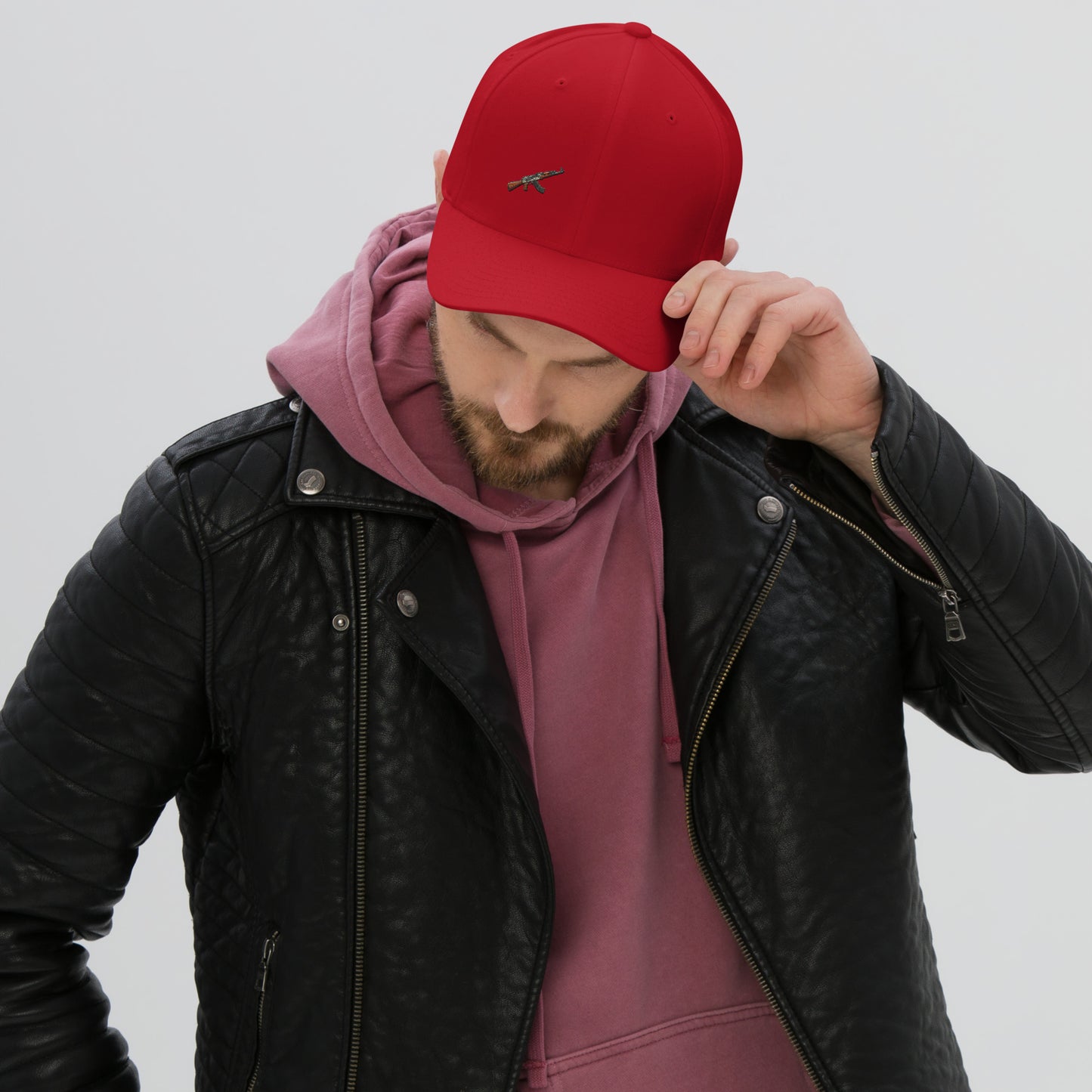 RED AK Structured Twill Cap