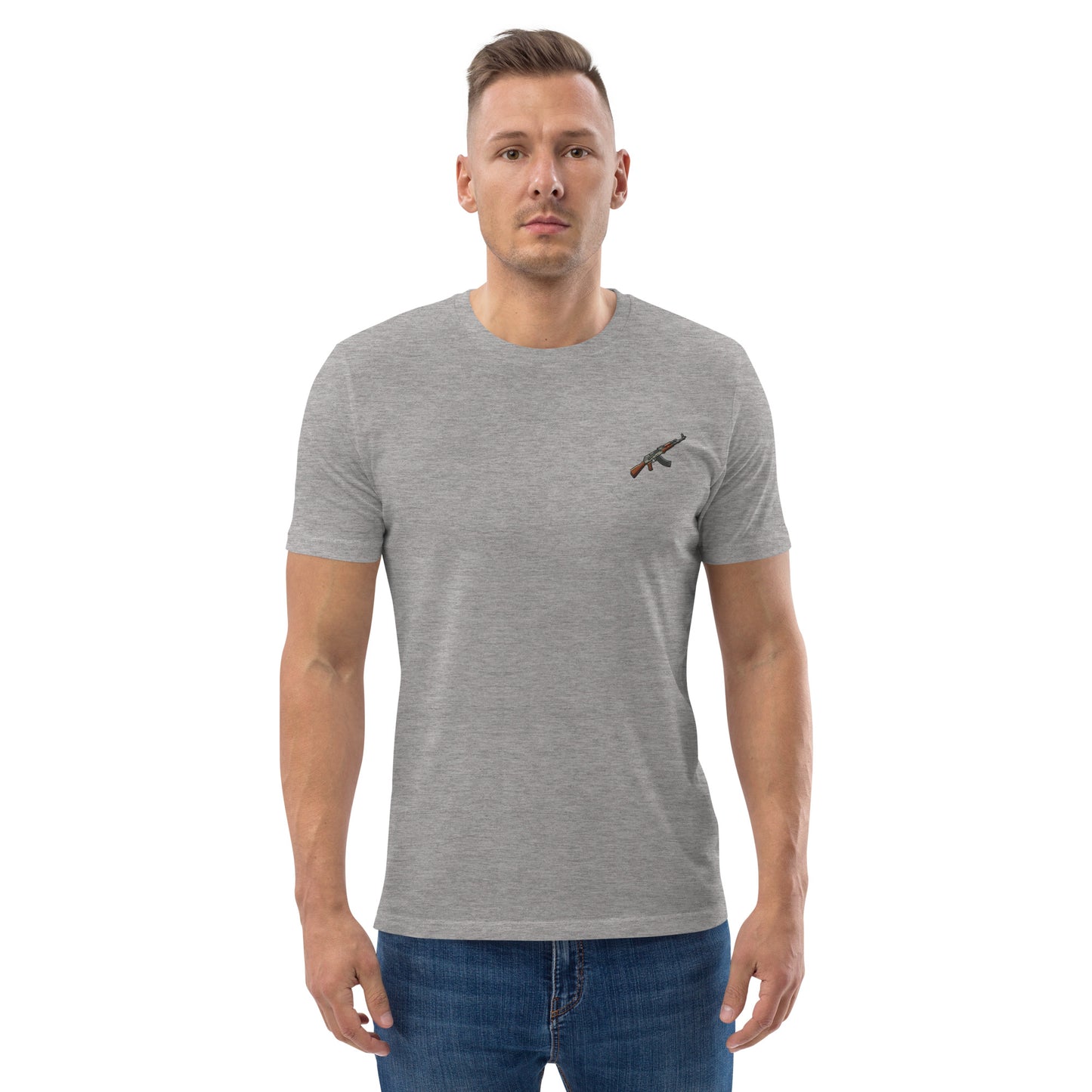 Ak Grey organic cotton t-shirt