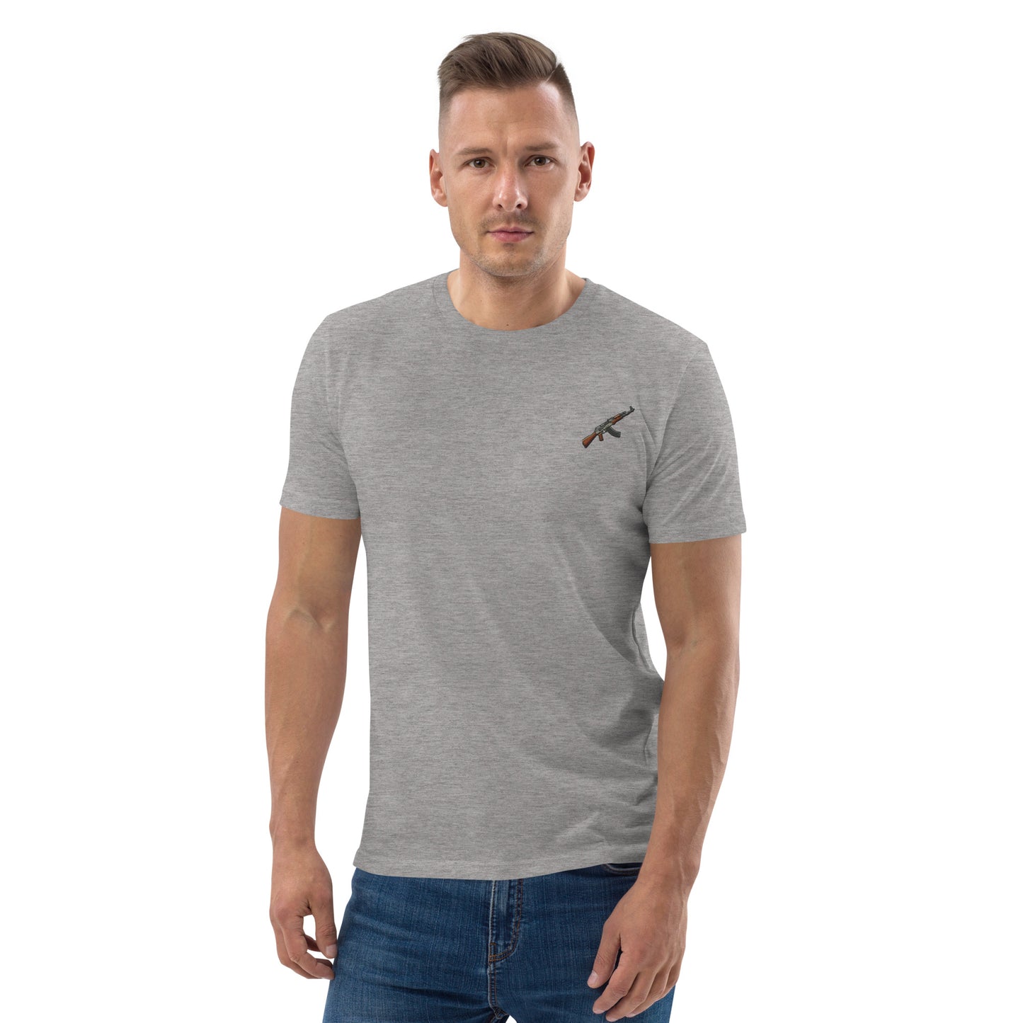 Ak Grey organic cotton t-shirt