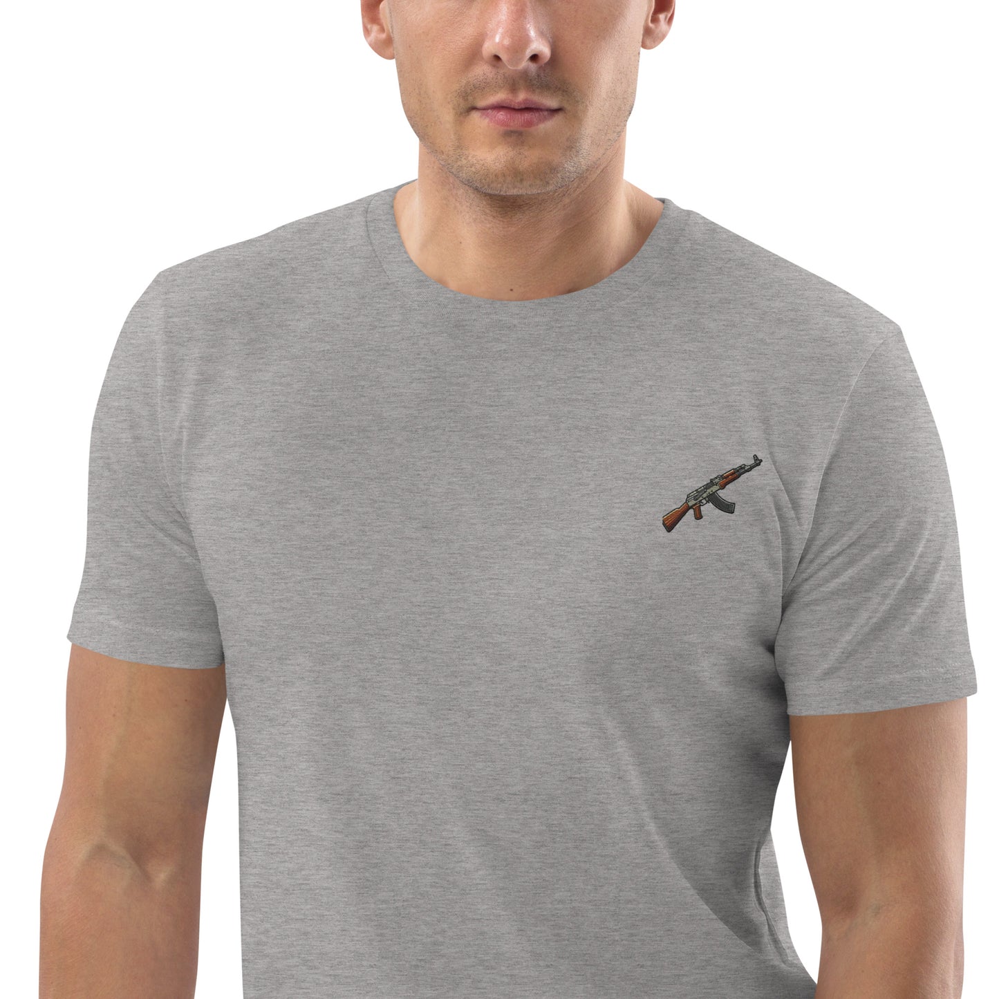 Ak Grey organic cotton t-shirt